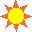 blazing sun icon